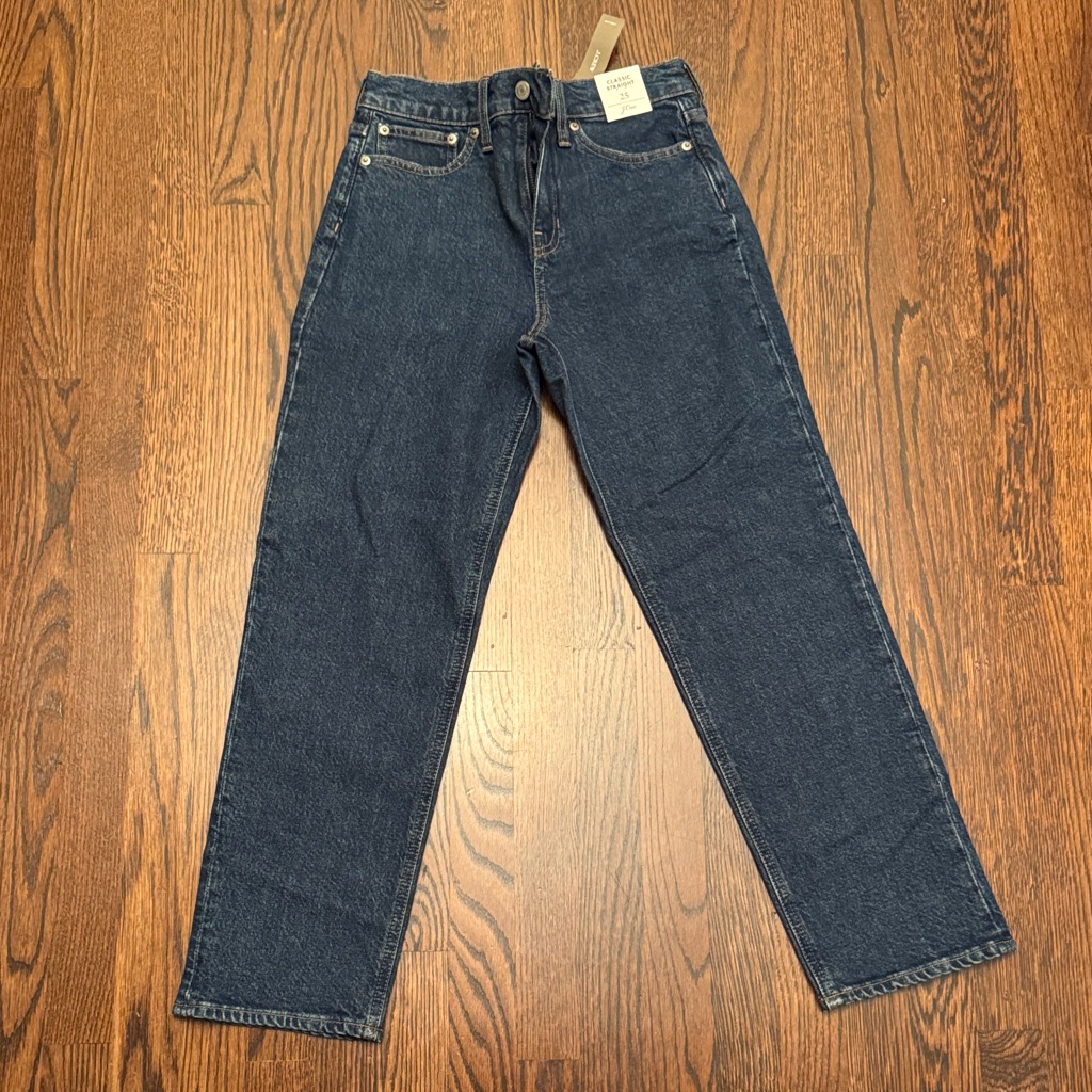 J. Crew Deep Blue Straight Jeans